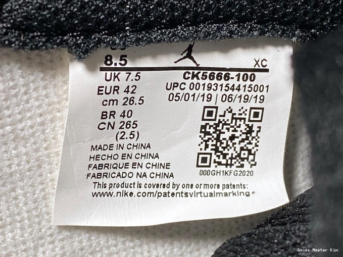 Fearless OG 1 Air Jordan CK5666-100 High Retro 0802